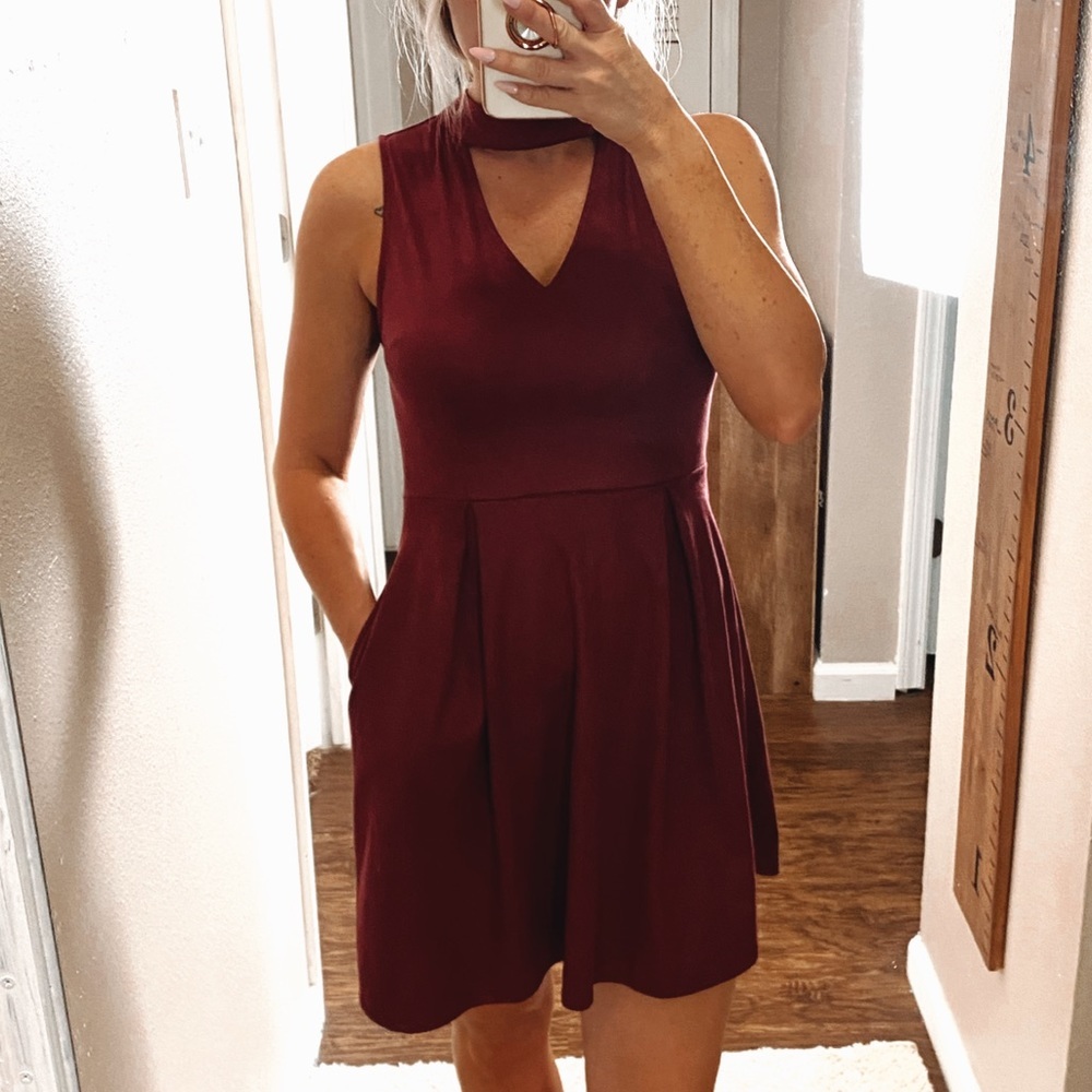 J. Roberts Faux Sueded Pocket Dress size Small - Picture 7 of 8